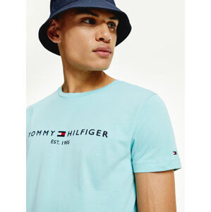 Tommy Hilfiger pánské mintové triko Logo - L (CSR)